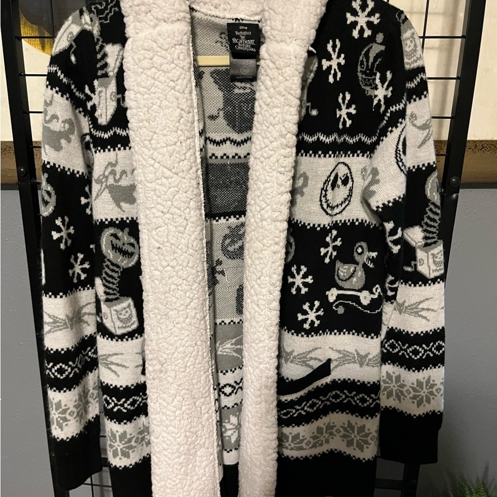 Disney Tim Burton’s the Nightmare Before Christmas black & White Women's Jacket
